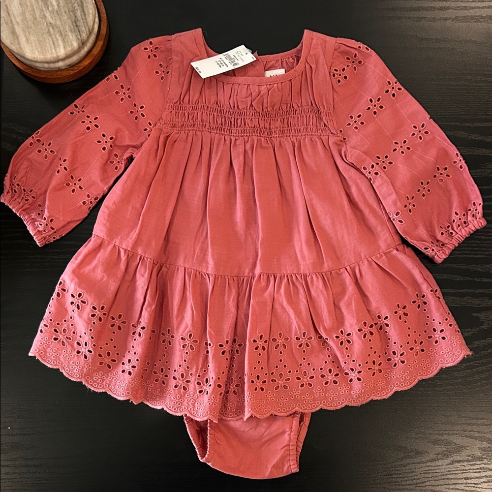 GAP Pink Eyelet Kids Dress